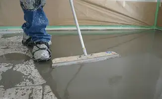 Uneven floor being professionally repaired in Fort Lauderdale, FL